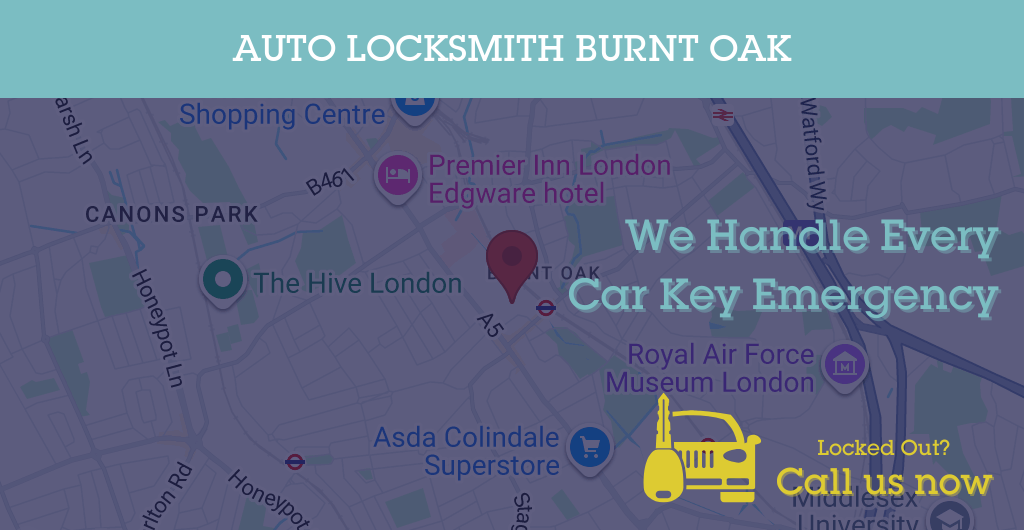 Auto Locksmith Services in Burnt Oak - TN postcode